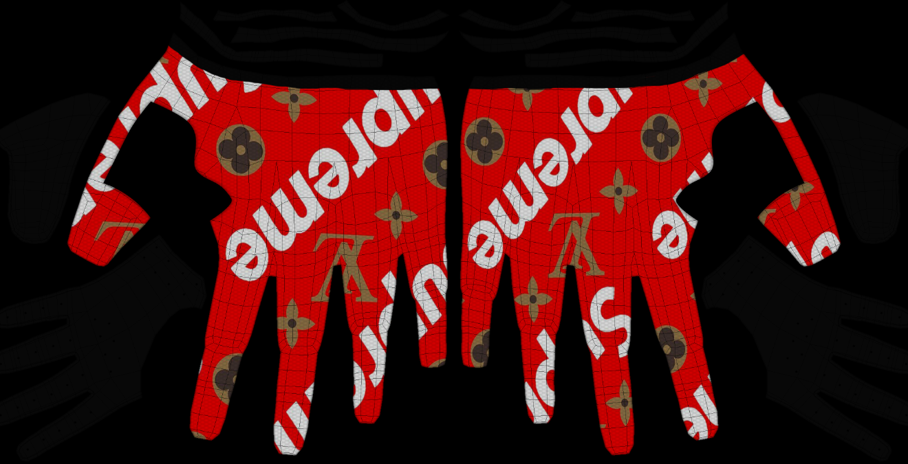 Supreme louis sales vuitton bike gloves